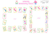 Watercolor Mahjong Tiles Clipart, a Decorative Illustration by TheHappyGiftArt (Thumbnail 3 of 5)