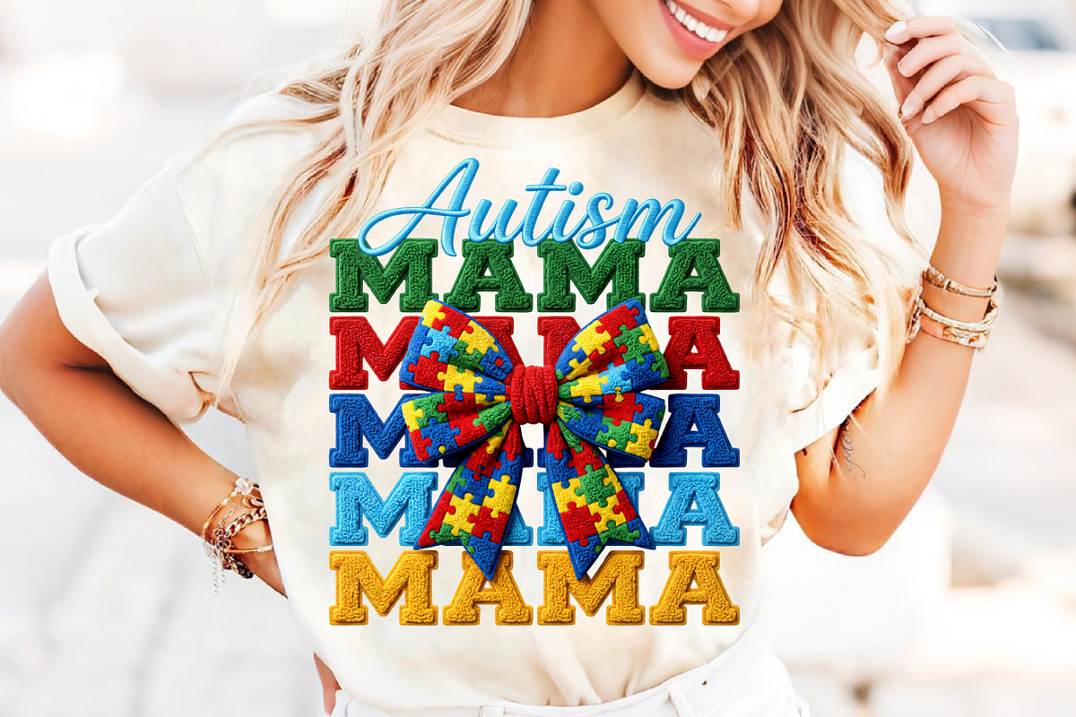 Faux Yarn Autism Awareness PNG, an Illustration by CreationArt (Photo 2 of 8)