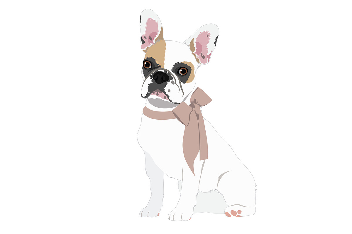 French Bulldog Vector Illustrations, an Animal Illustration by Putnam Road Art (Photo 4 of 5)
