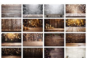 170 Christmas Digital Backgrounds