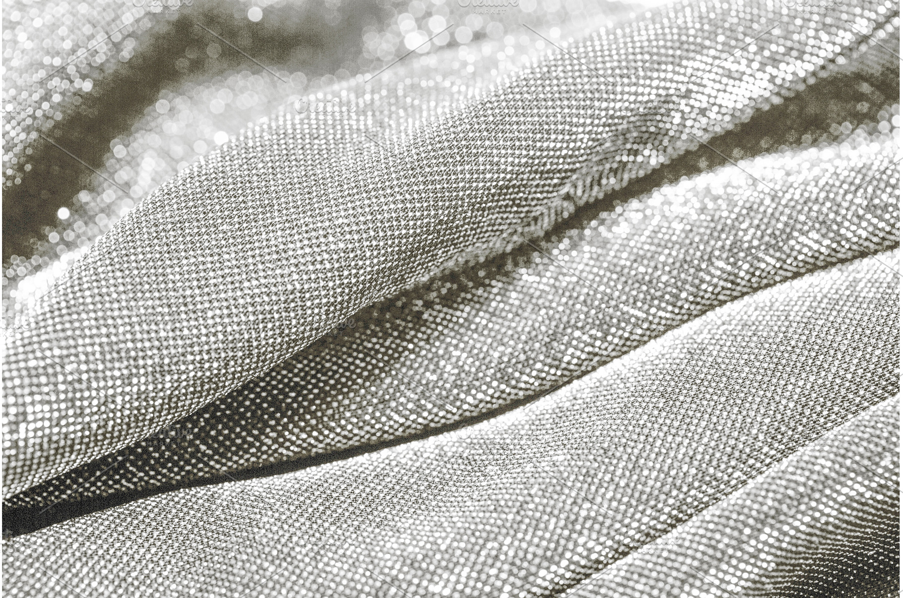 Shiny silver glitter fabric textile, a Beauty & Fashion Photo by Anna Efetova