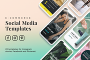 20 unique Social Media Templates, a Social Media Template by The Cave Graphics (Thumbnail 1 of 7)