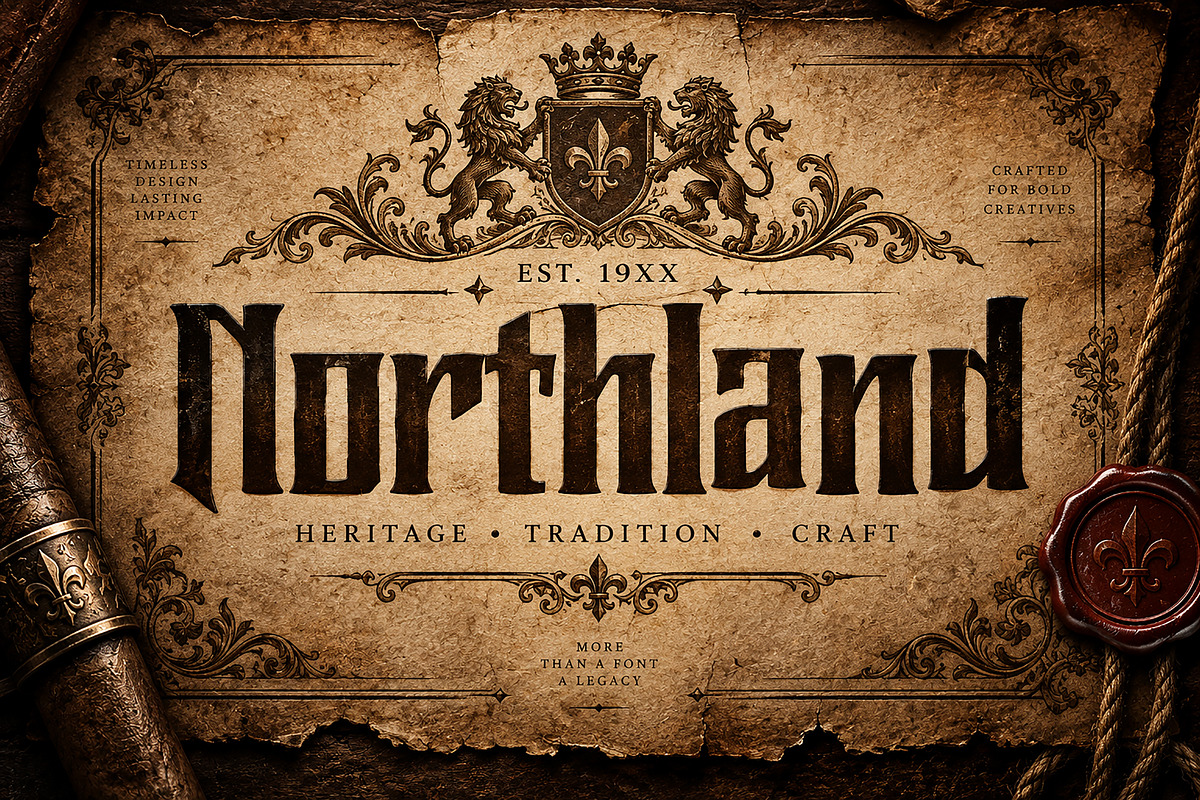 Northland, a Blackletter Font by Wow Magic (Photo 4 of 5)