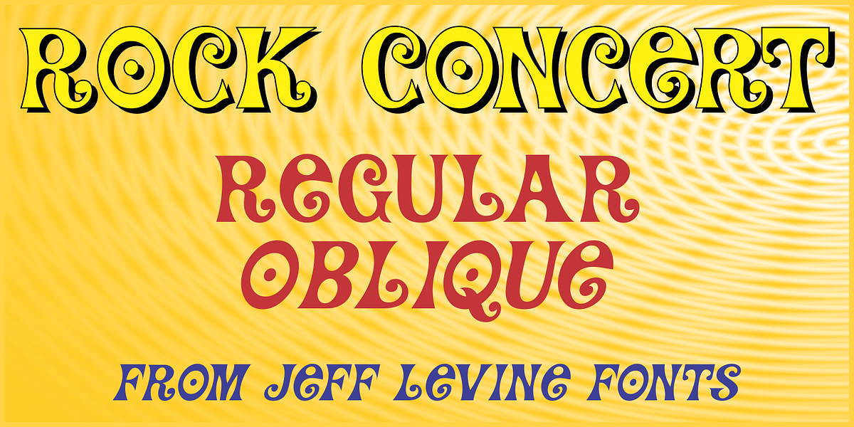 Rock Concert JNL, a Handwritten Font by Jeff Levine Fonts (Photo 1 of 5)