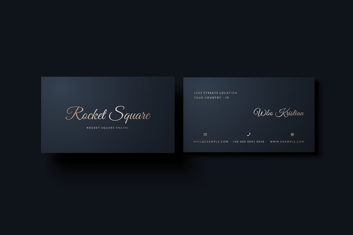 5 in 1 Luxury Business Card, a Business Card Template by Ctrl space studio (Photo 3 of 5)