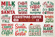 Christmas Coffee Quotes Bundle, an Illustration by RobertsArt (Thumbnail 1 of 15)
