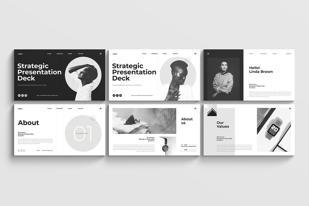Minimal Creative Presentation Design, a Presentation Template by ArtisanaAura (Photo 5 of 11)