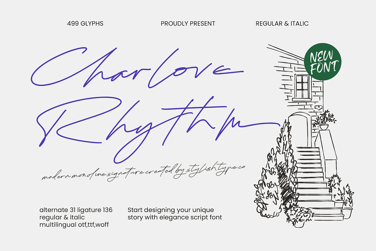 Charlove Rhythm - Signature Font, a Font by stylishtype.co (Photo 1 of 20)