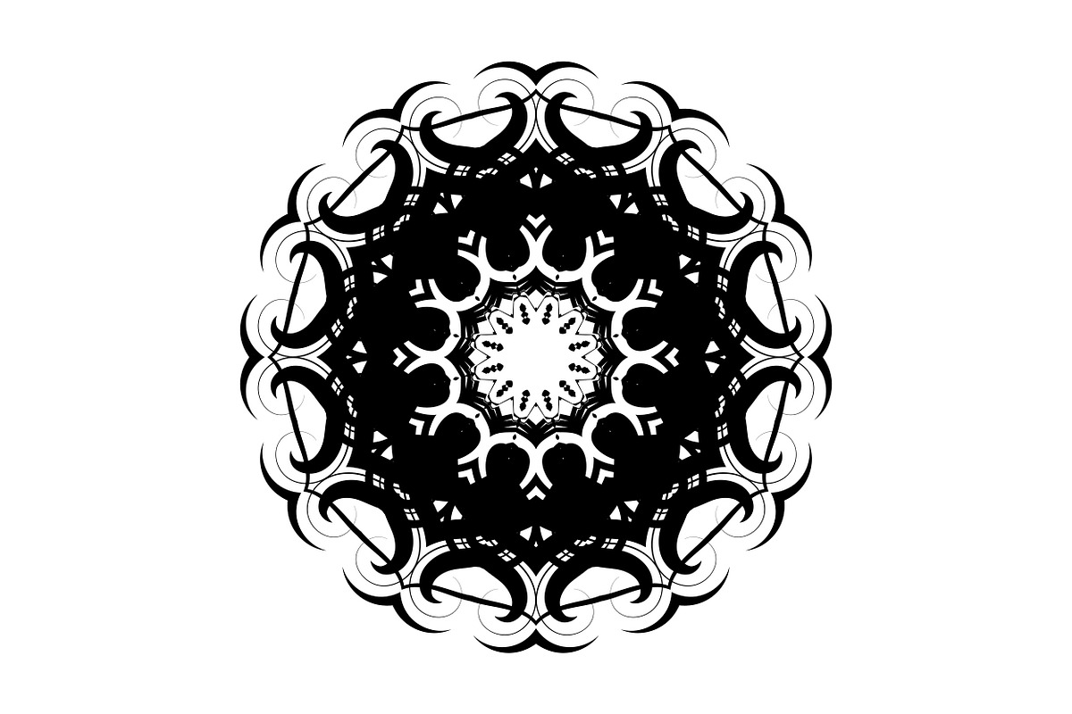 Elegant Mandala Line Art Collection, a Decorative Illustration by NJ Himel (Photo 46 of 101)