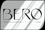 BERO Modern Unique Typeface, a Sans Serif Font by lucywho.studio (Thumbnail 1 of 15)