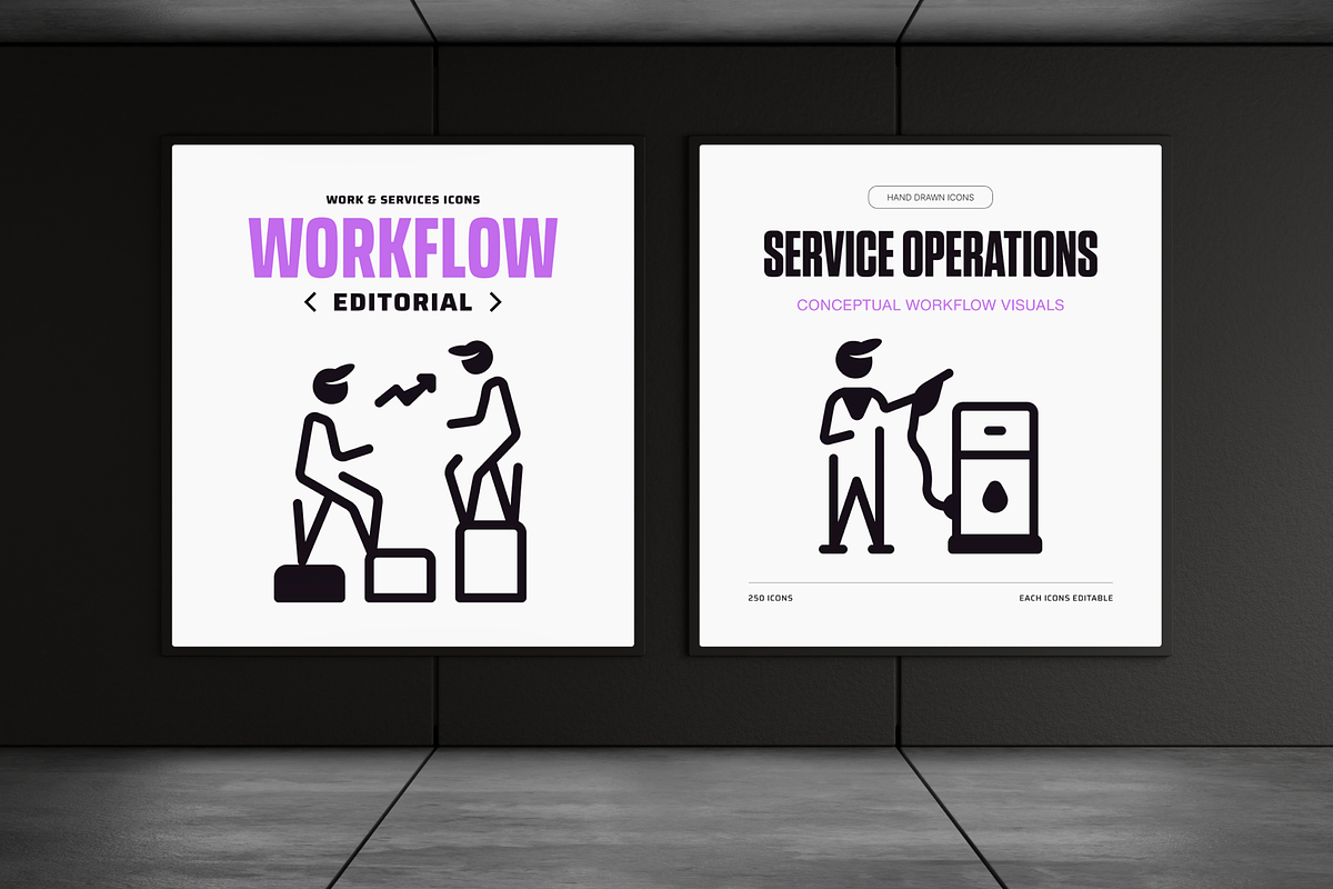 250 Work and Services Icon Set, an Outline Icon by Prosymbols (Photo 3 of 12)