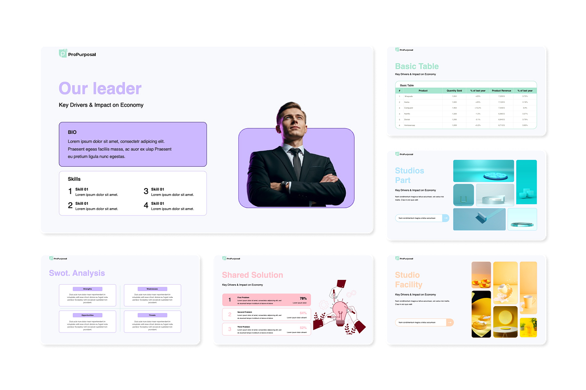 ProPurposal–Multipurpose Startup PPT, a Presentation Template by Premast (Photo 4 of 6)