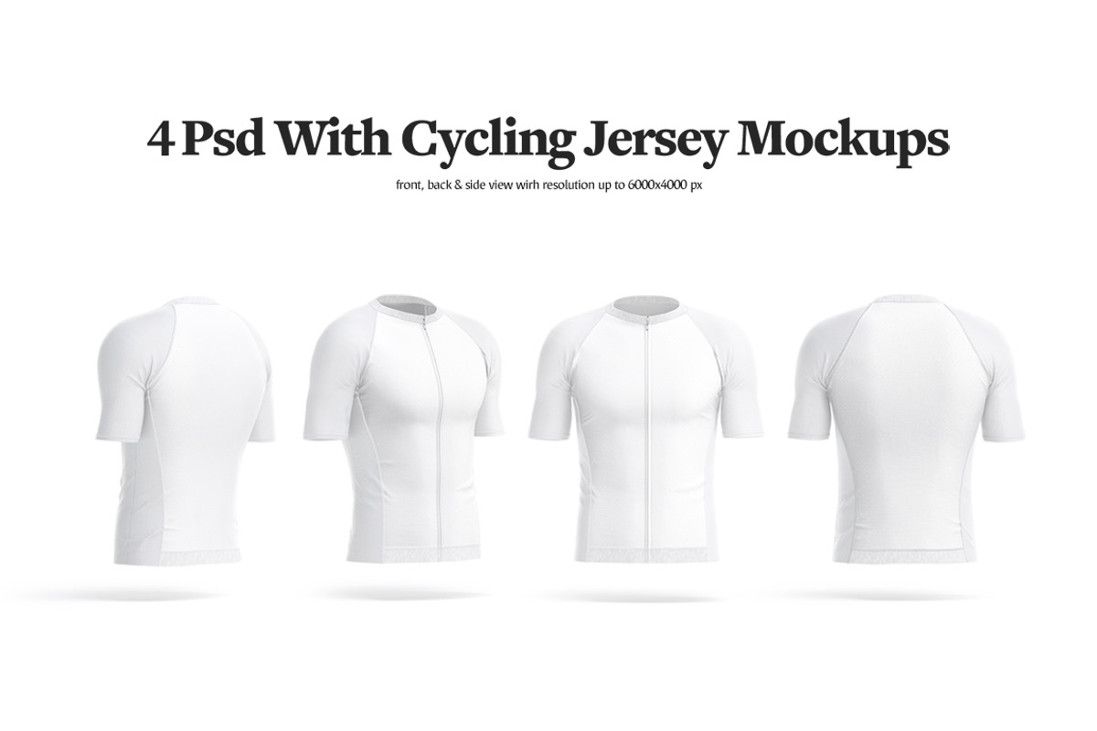 Cycling Jersey Mockups Set, a Shirt Mockup by rebrandy (Photo 3 of 10)