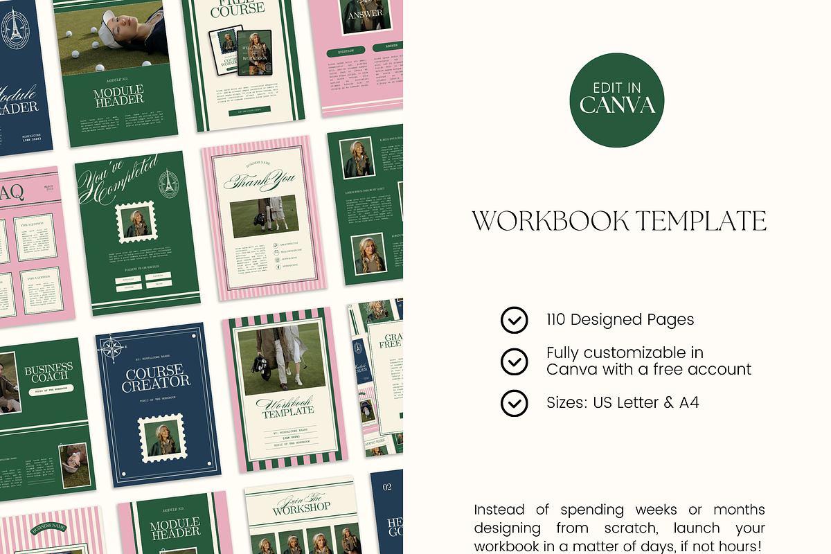 Canva Workbook Template for Coaches preview 2