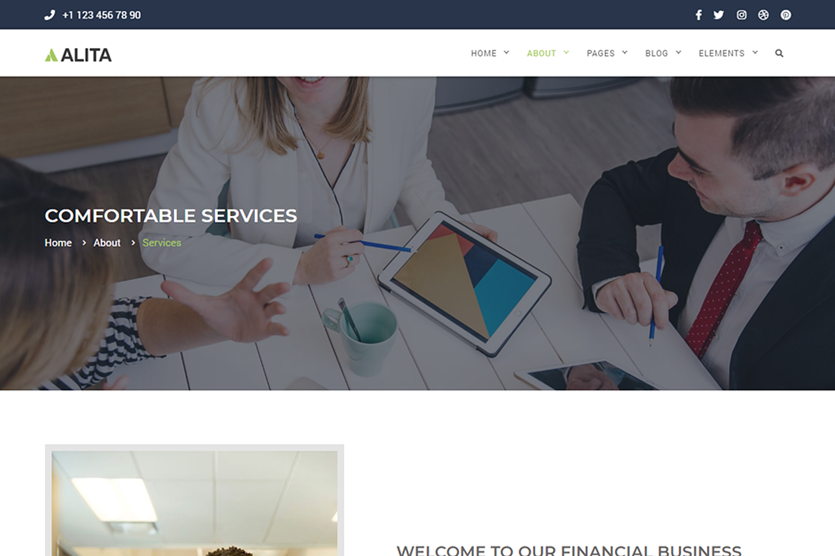 Alita - Multipurpose Template, a Bootstrap Template by shreethemes (Photo 9 of 14)
