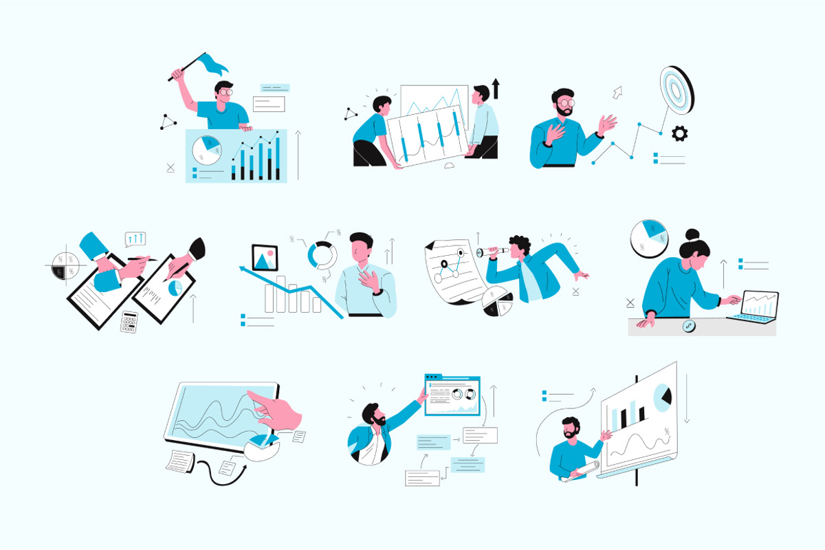 Business Analysis Illustration, a Finance Illustration by Loin Studio (Photo 3 of 3)