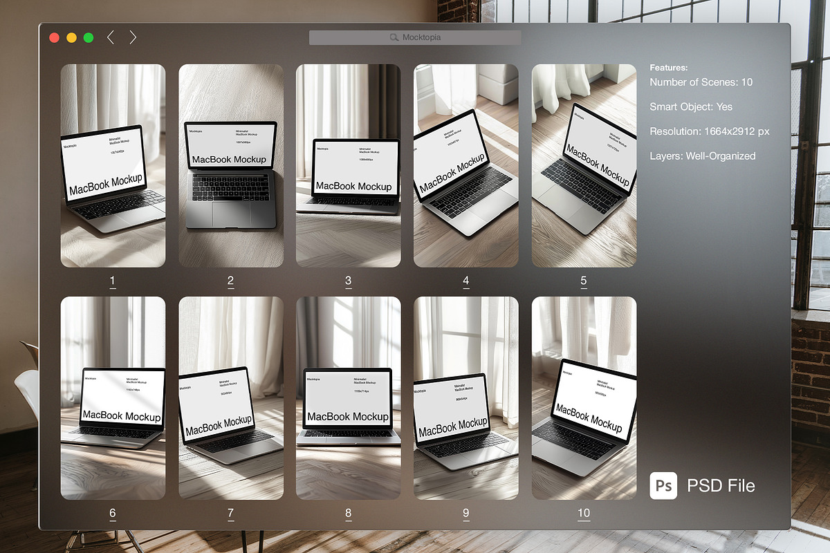 MacBook Mockup Bundle (10 PSD), a Mac Mockup by Mocktopia (Photo 2 of 9)