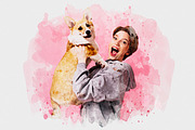 Watercolor Splash Photo Effect PSD, an Action Add-On by liptouse (Thumbnail 5 of 10)