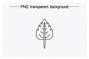 Bundle of Leaf Line Illustrations, an Illustration by Designfour (Thumbnail 4 of 7)