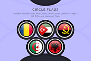 Circle Flags (219 Flags), a Solid Icon by alpercakici (Thumbnail 1 of 3)