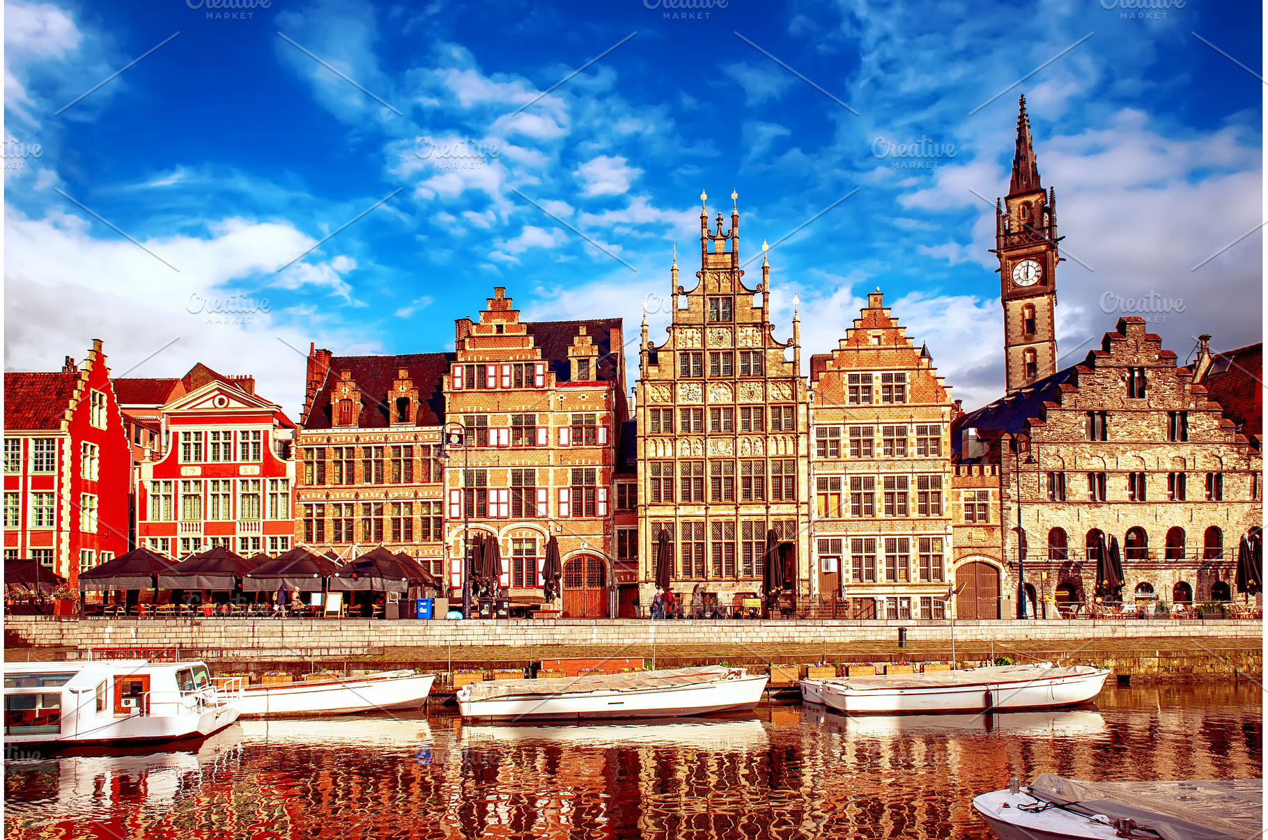 Ghent city historical center, an Architecture Photo by Nature and travel