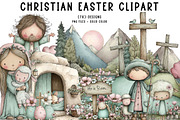 Christian Easter Clipart, an Illustration by CreationArt (Thumbnail 1 of 7)