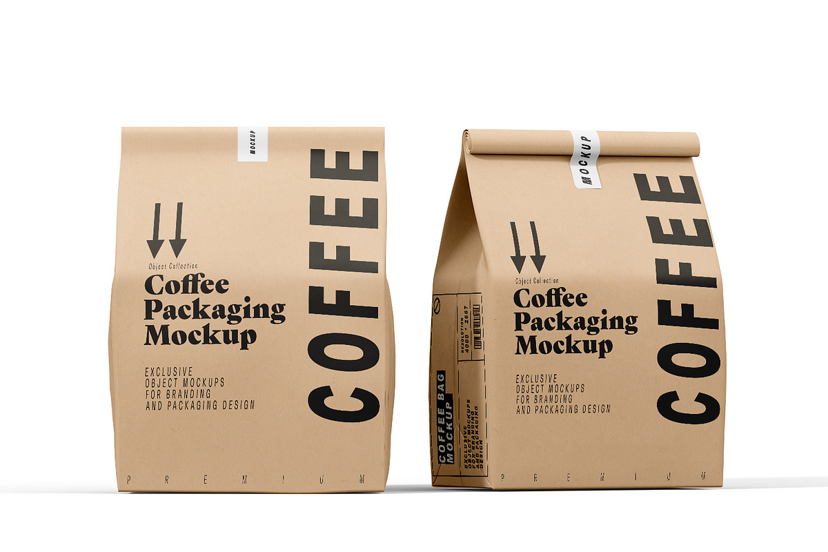 Coffee Bag Packaging Mockup PSD, a Packaging Mockup by pixelmock (Photo 11 of 19)