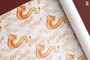 Lunar New Year seamless pattern, a Seasonal Illustration by AnaGuziiArt (Thumbnail 9 of 9)