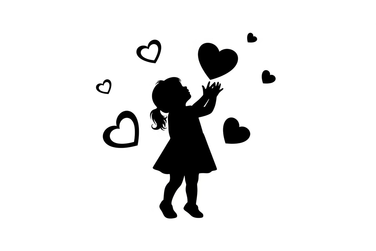 Cute Love Girl Silhouette Bundle, an Illustration by Designs_River (Photo 28 of 53)