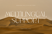 Santiago - Modern Chic Stylish Font, a Sans Serif Font by Sensatype (Thumbnail 16 of 17)