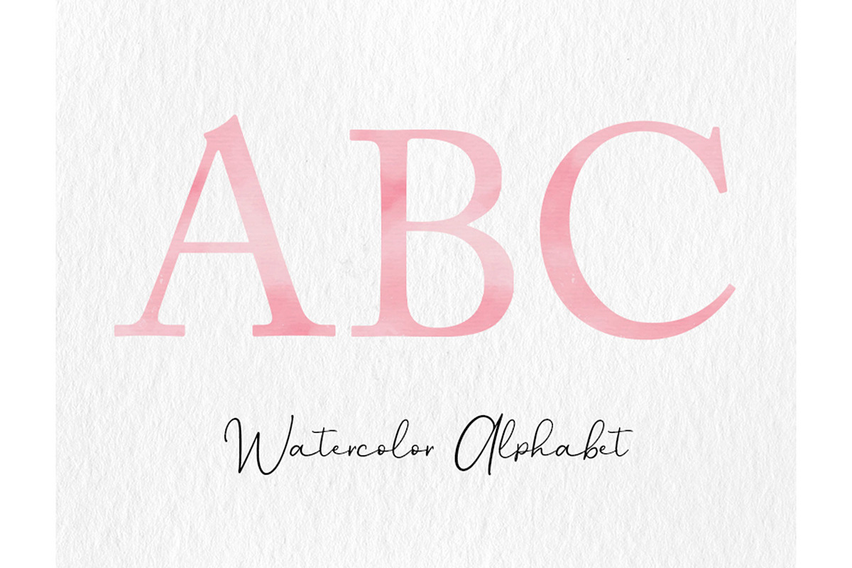 Pink Alphabet Clipart, ABCs, PNG, an Object Illustration by Wild Honey Design Co. (Photo 1 of 3)