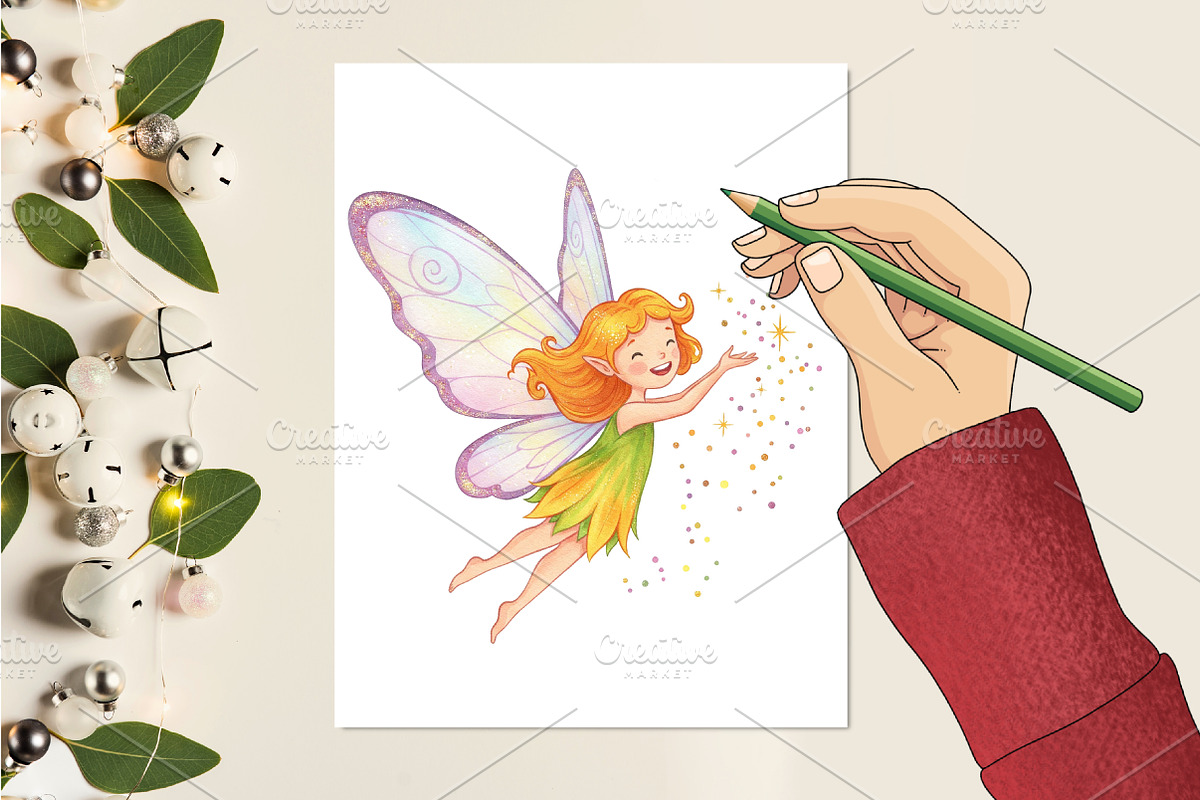 Happiness Fairy Clipart, an Illustration by RobertsArt (Photo 3 of 7)