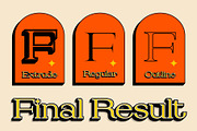 Fezeline 3D, a Serif Font by Craft Supply Co. (Thumbnail 7 of 8)