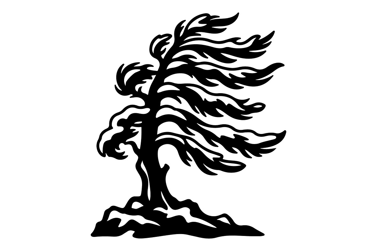 Windblown Tree Silhouette, an Object Graphic by Gfx_Store (Photo 16 of 16)