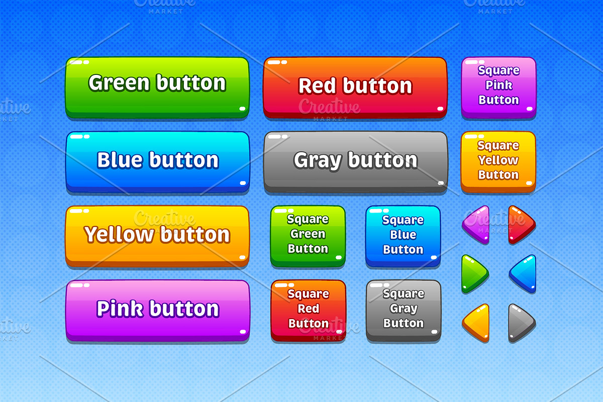 Game UI pack for mobile casual game, an UI Kit Template by KartInnka (Photo 4 of 18)