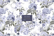 Hortensis, Elegant & Luxury Prints!, a Pattern Graphic by Pink Linen (Thumbnail 2 of 14)