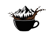 Mountain Coffee Cup Bundle, an Object Illustration by yasushie (Thumbnail 21 of 31)