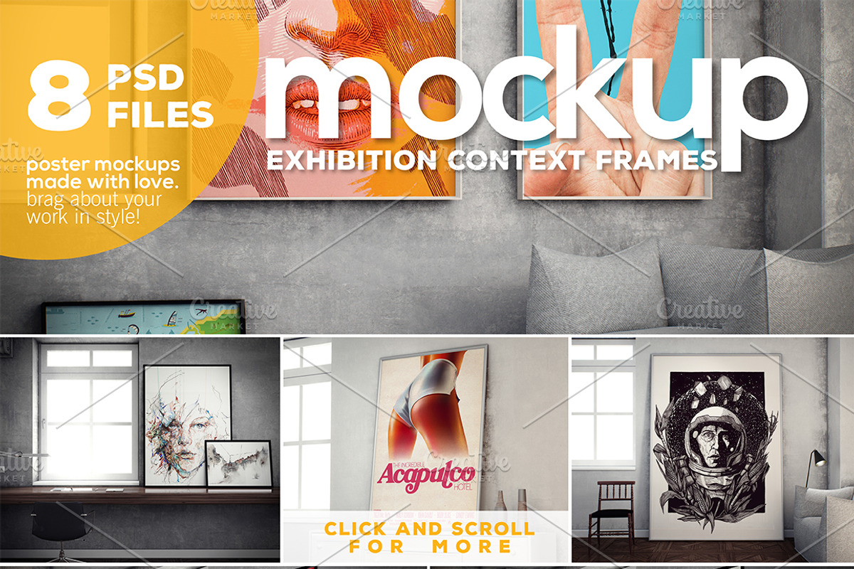 Poster Mockup vol.3 - Context Frames, a Print Template by Northern Kraft