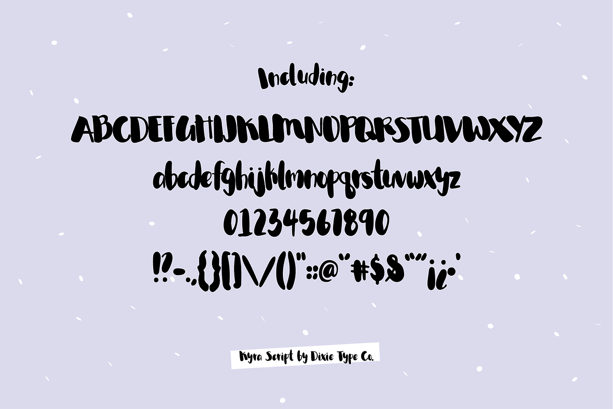 Kyra Script Brush Font preview 6