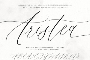 Aristea Modern Calligraphy Script