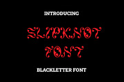 Slipknot, a Blackletter Font by WisnoetypeCo (Thumbnail 1 of 9)