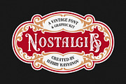 Nostalgia Vintage Font, a Serif Font by Harry Kasyanov (Thumbnail 1 of 16)