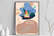 Moon Calendar 2022 Calm, a Stationery Template by land art (Thumbnail 5 of 5)