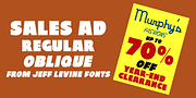 Sales Ad JNL, a Sans Serif Font by Jeff Levine Fonts (Thumbnail 1 of 5)