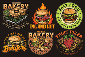 Bakery Vintage Logo set, a Branding & Logo Template by Billah Hub