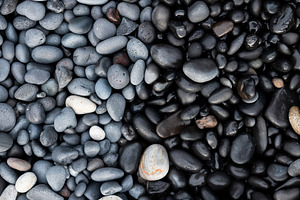 Gray pebbles as a background