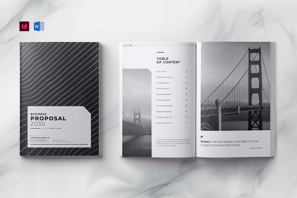 Business Proposal | InDesign | Word, a Brochure Template by Theme Weavers (Photo 1 of 6)