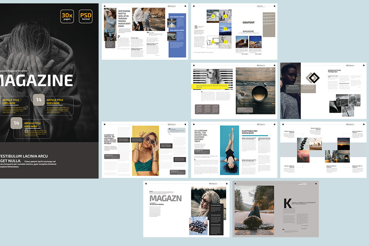 Magazine Template 01, a Magazine Template by pmvch (Photo 2 of 12)