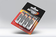 Battery Blister Pack Mock-Up, a Product Mockup by DesignRushMarket (Thumbnail 6 of 9)
