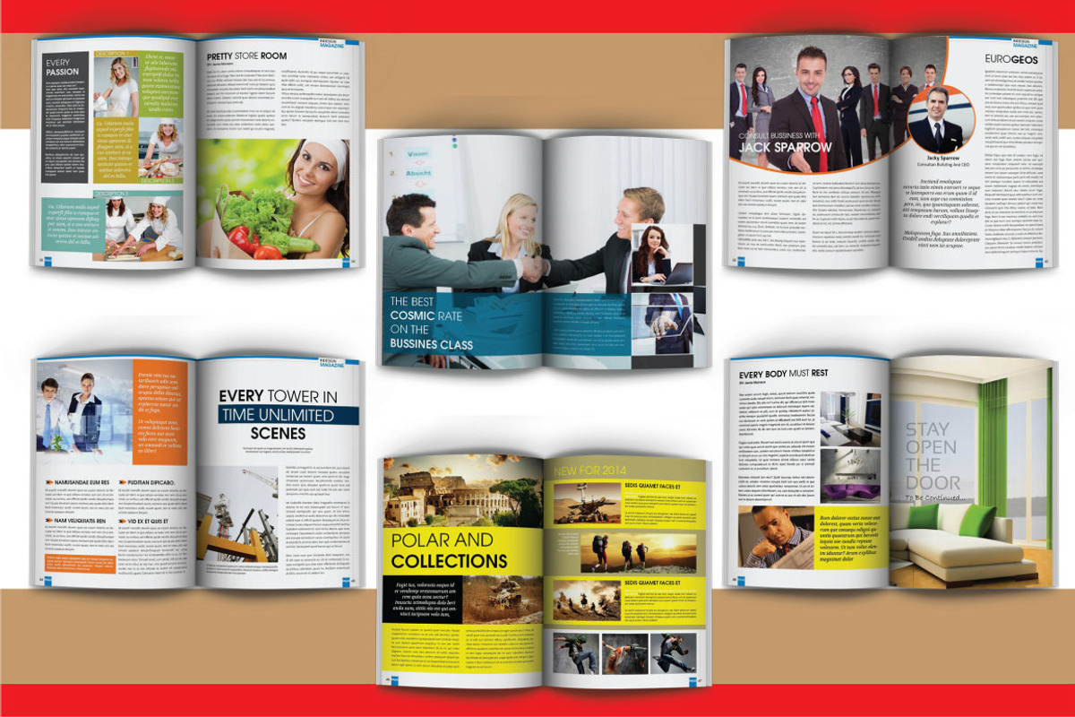 Indesign Magazine Template 50 Pages, a Magazine Template by Orlin (Photo 5 of 5)